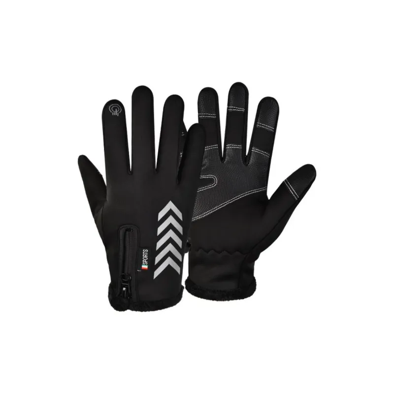 DZP Polyester Sports Gloves Unisex Black/Gray-0