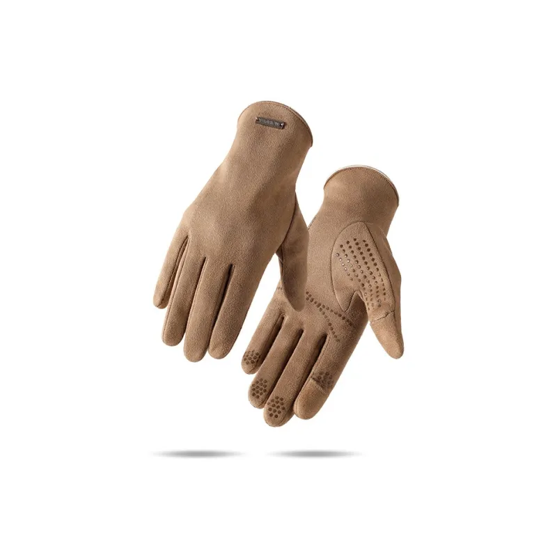 BSELEON Suede Knit Gloves Unisex-5