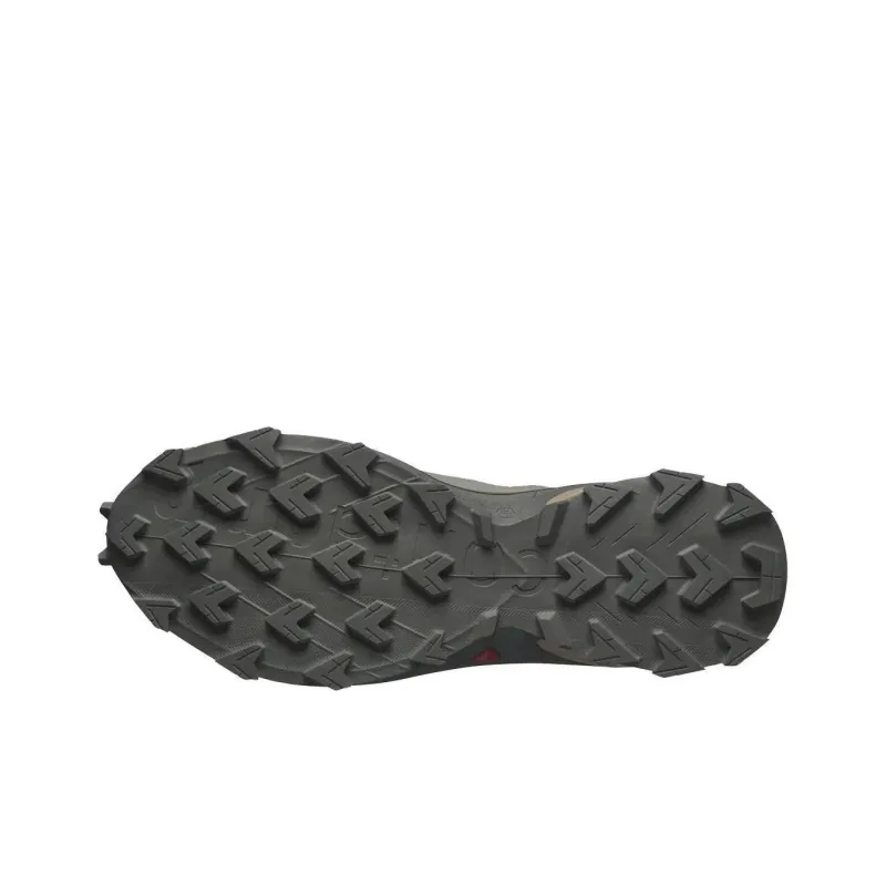 SALOMON Supercross 4 Anti Slip Wear Resistant Low Top Trekking Shoes Men's Gray-3