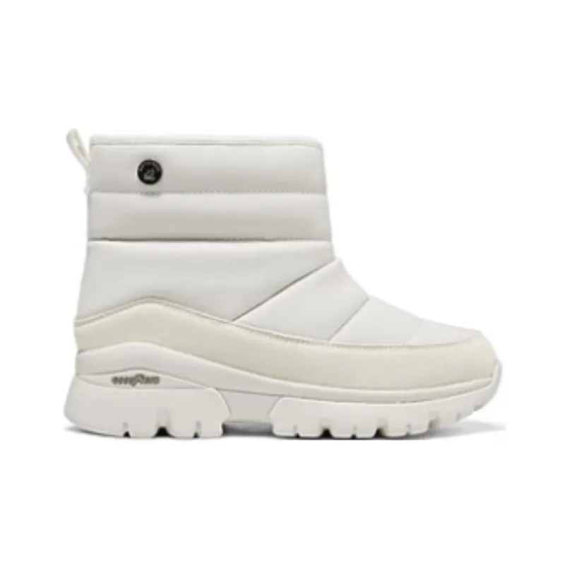 Skechers Modern Comfort Warm Slip Resistant Short Snow Boots Women's White-1