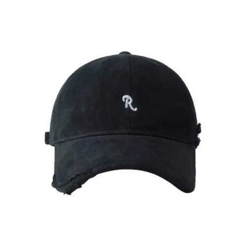 FREE RABBITⅡ Korean Style Trendy R Letter Embroidery Baseball Caps Unisex