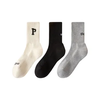MIIOW Trend Party Series Mid Calf Socks Unisex 3 Pack