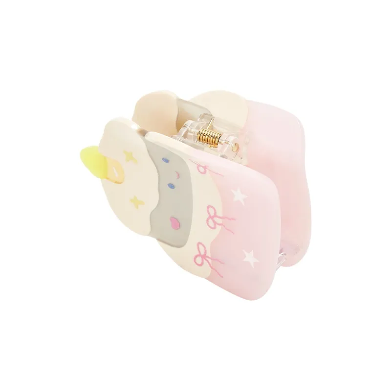 MUYKUY Acetate Hair Clips Women's Pink/Blue/Brown-1