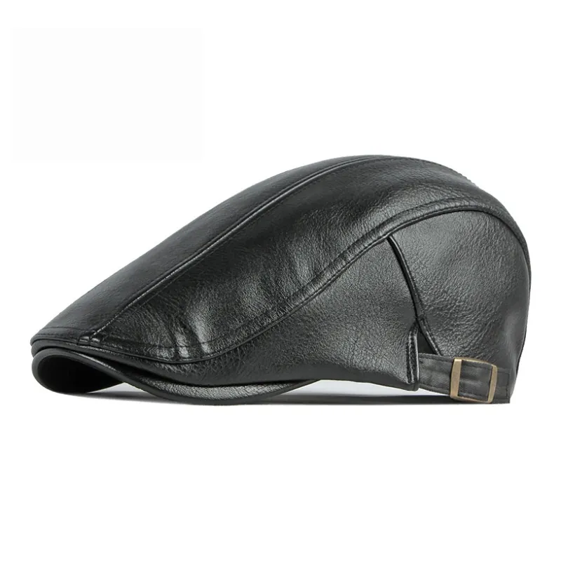 CARDANRO Pu Leather Berets Unisex-0