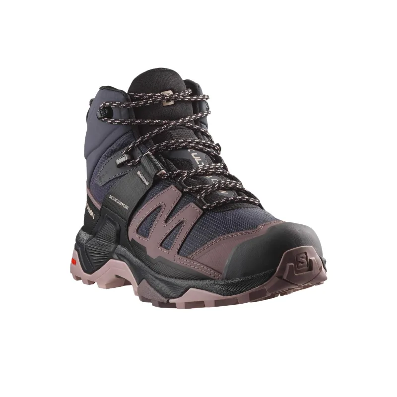 SALOMON X Ultra 4 Water Resistant Slip Resistant Short Outdoor Boots Women's Black-2