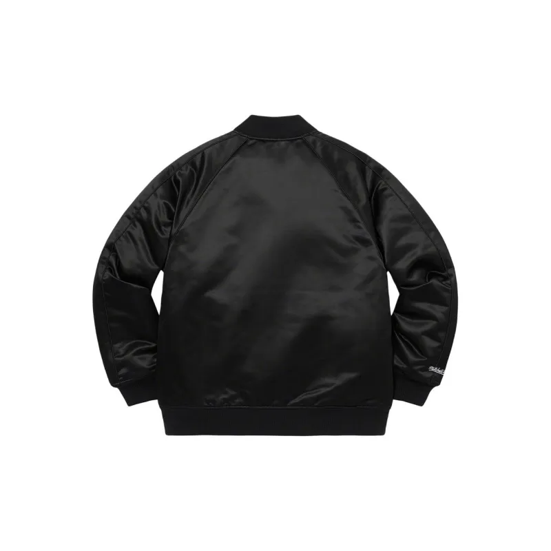 Supreme Mitchell & Ness Sequin Logo Varsity Jacket-1