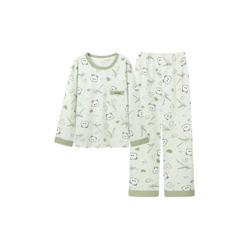 Follow The United States Pajama Set Women's Gift Box Set Light Green