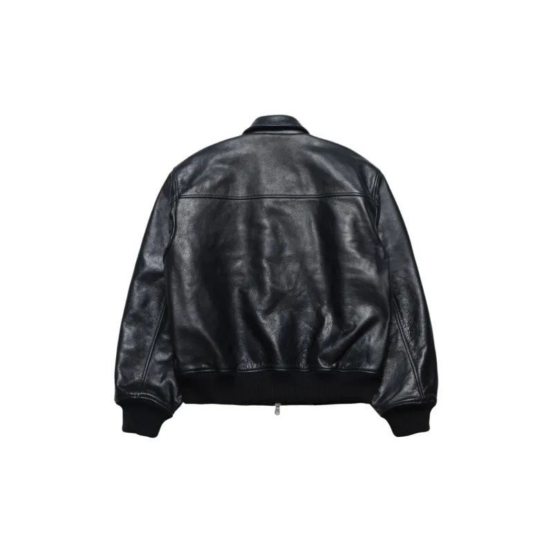 Stussy Leather Flight Jacket-1