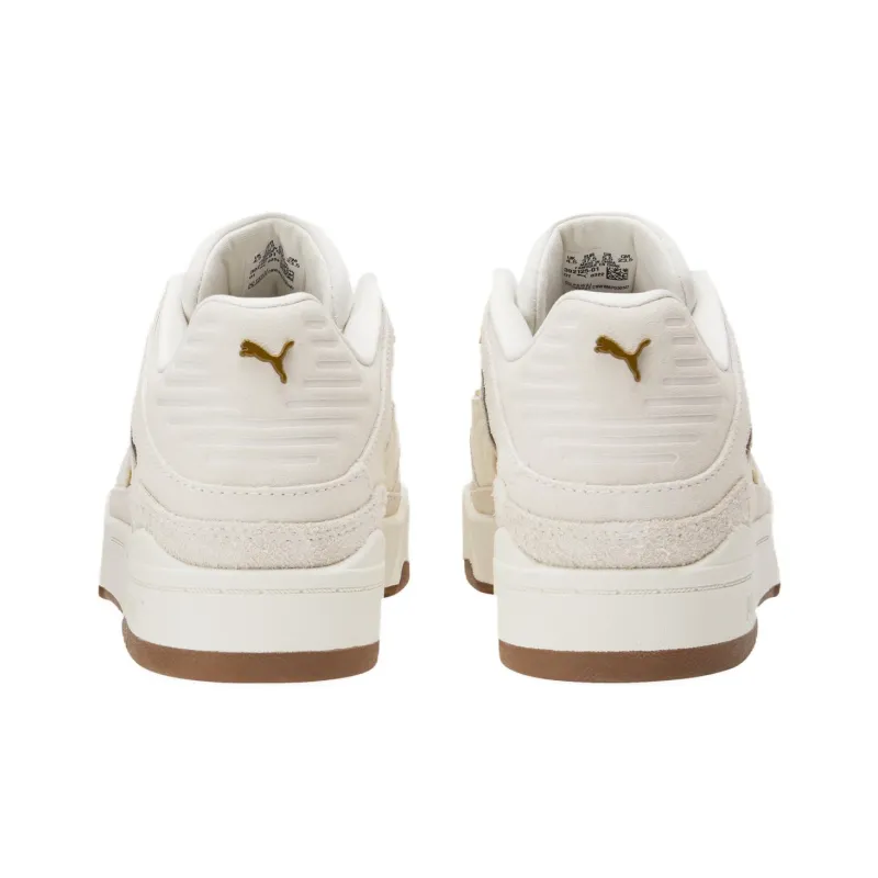 PUMA Slipstream Anti Slip Wear Resistant Low Top Skateboard Shoes Women's Beige-3