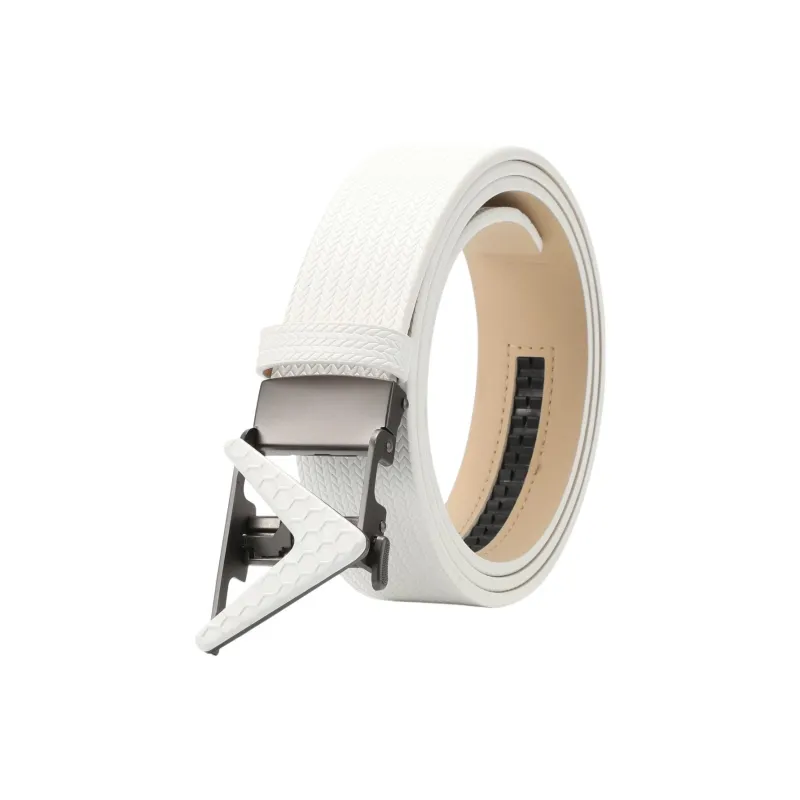 Callaway Top Grain Cow Leather Leather Belts Unisex Black/White Width: 3.8cm-2