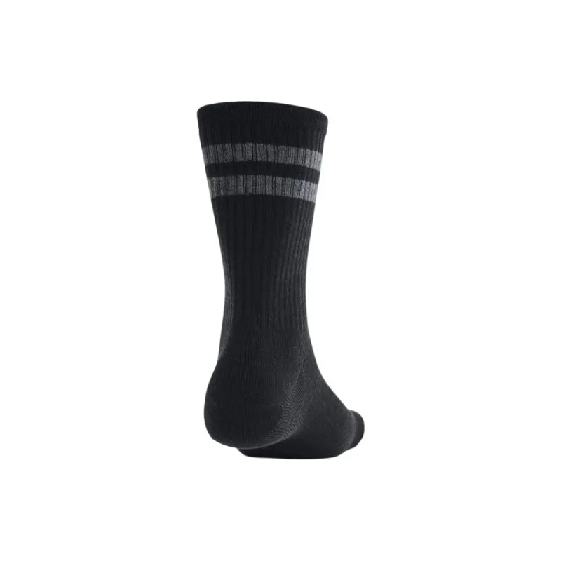 Under Armour Mid Calf Socks Men's 6 Pack Black-3