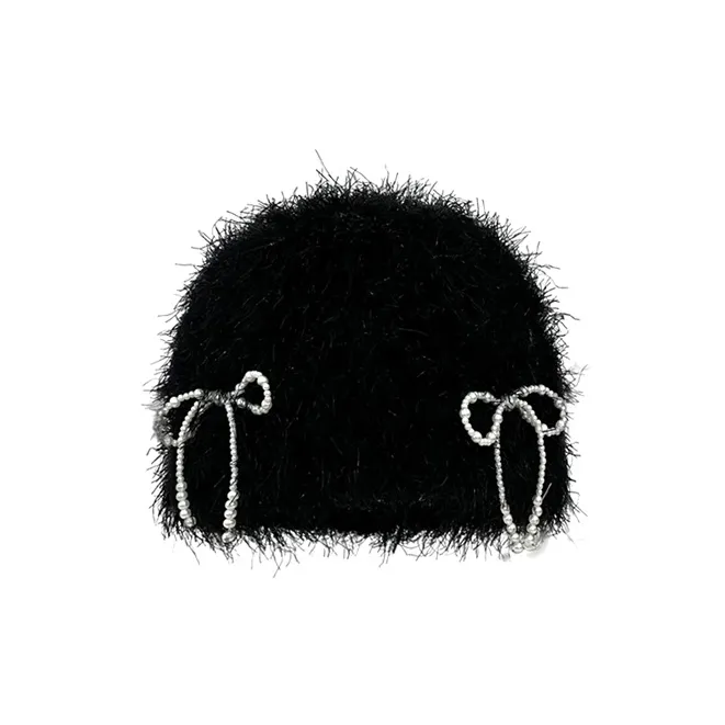 MUSTKOO Plush Yarn Beanies Women's-0