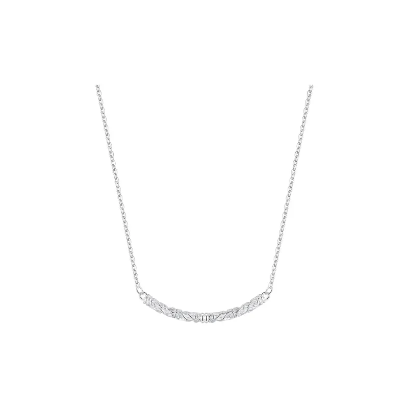 Heart Grass S925 Silver Necklaces Women's-0
