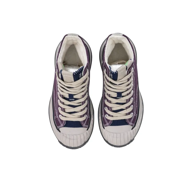 Humanism 1986 Slip Resistant, Abrasion Resistant, Thermal, Height Increasing, Cushioning Mid Top Canvas Shoes Women's-9