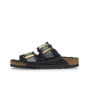 Birkenstock Slip Resistant Slide Slippers Women's Black Narrow Fit