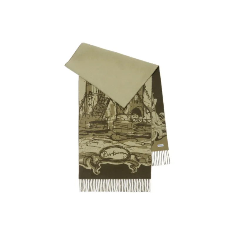 Burberry Tower Bridge Cashmere Scarf-2