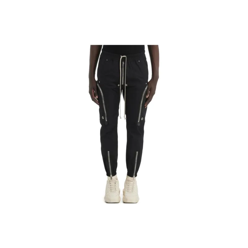 RICK OWENS Drawstring Zipped Trousers-4