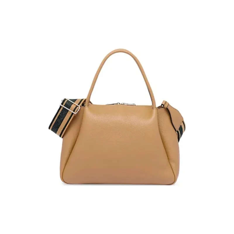 PRADA Leather Shoulder Bag Crossbody Bag Handbag Medium Size Women's Brown-2