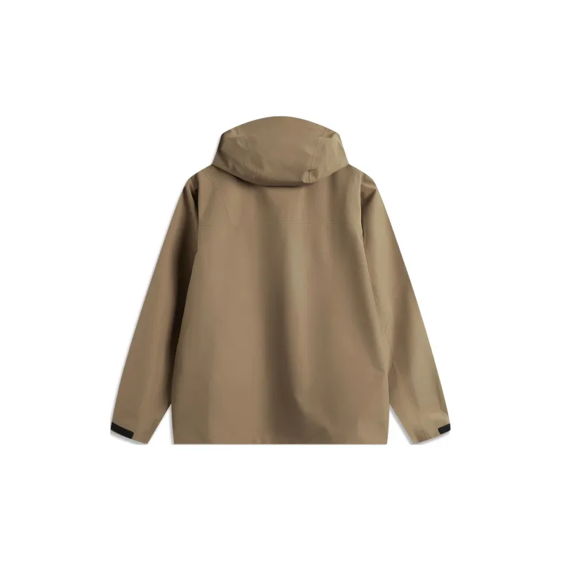 LiNing Sports Life Collection Breathable Warm Windbreaker Jacket Men's Caramel Brown-1