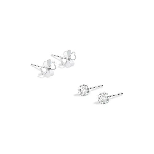 BLANK IN BLANK Sterling Silver Stud Earrings Women's Anniversary Birthday Present Box
