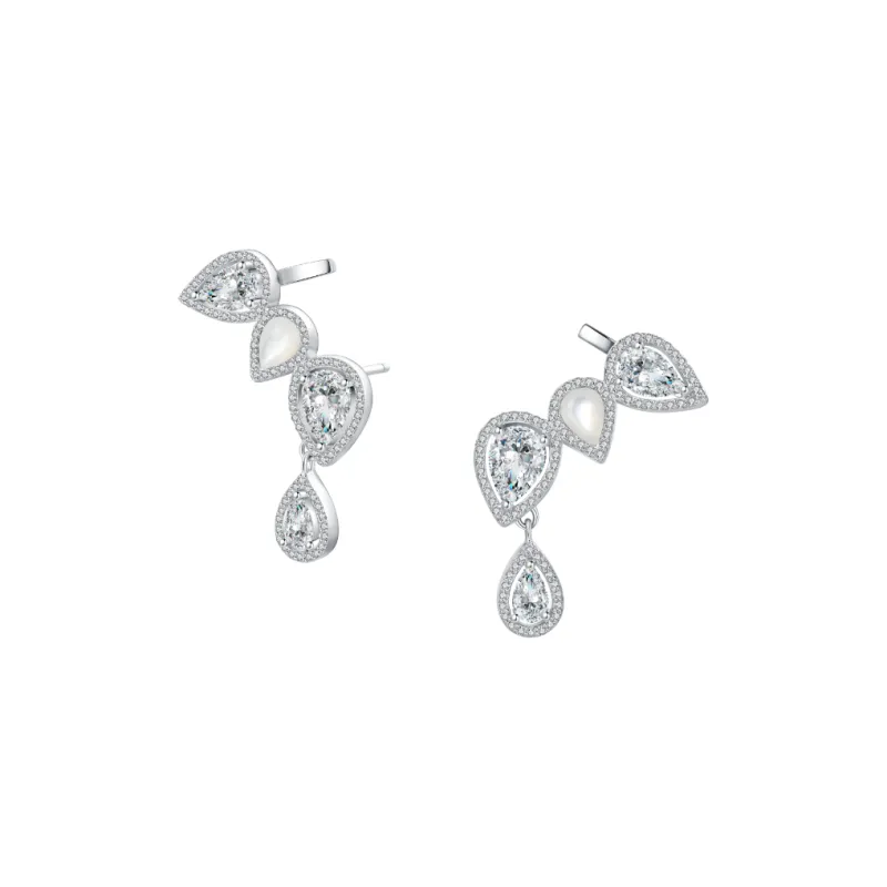BABYBEI Mother Of Pearl Earrings Women's-3