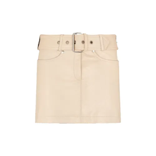 TOM FORD Leather Short Skirts Women's Off White