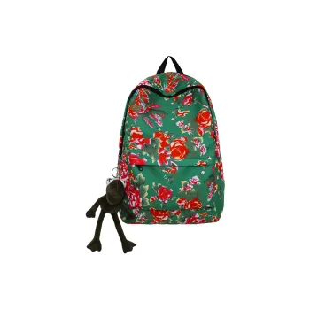 BRABOSTON Nylon Wear Resistant Backpack Unisex Black/Red/Green