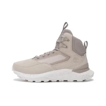 Timberland Motion Anti Slip Wear Resistant Mid Top Trekking Shoes Men's Gray White