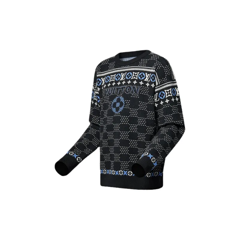LOUIS VUITTON Jacquard Wool Pullover-2