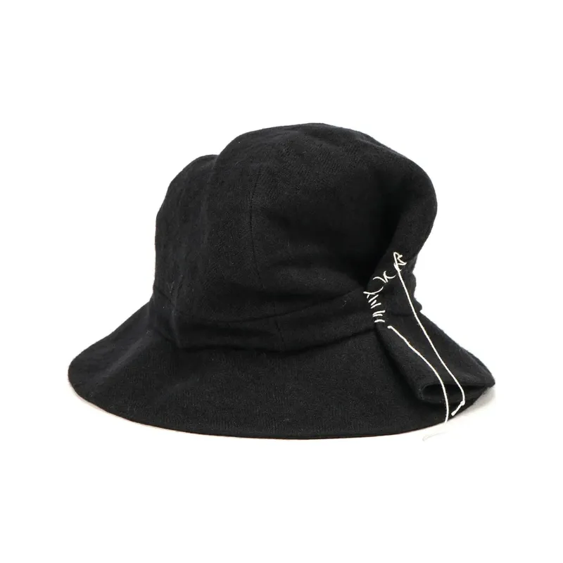Yohji Yamamoto Wool Bucket Hats Unisex Black-2