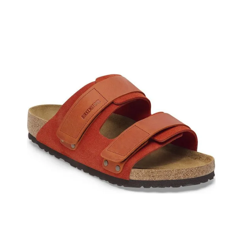 Birkenstock Uji Slip-Resistant Slide Slippers Unisex Orange Regular-2