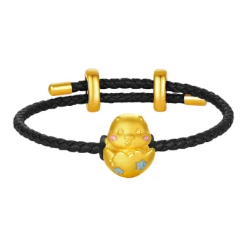 Avani Zodiac Year Chinese Zodiac Lucky Snake Amulet #Good Luck Solid Gold Fixed Price Gold Bracelet Unisex