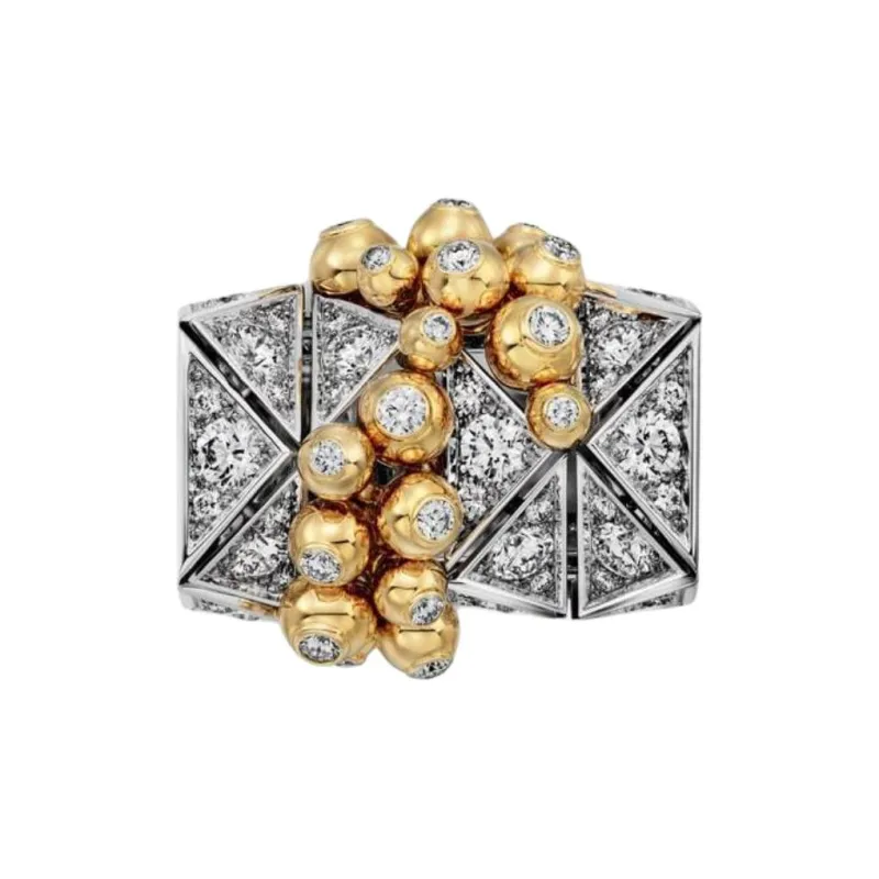 CARTIER 18K Gold Rings Unisex Silver/Gold-1