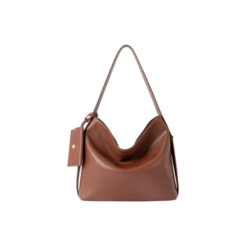 VANESSA HOGAN Cow Leather Crossbody Handbag Shoulder Bag Small Size Large Size Women's Red Brown/Black-13