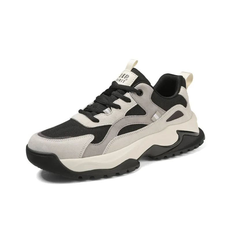 JEEP SPIRIT Running Shoes Men Low Top Graphite Black/Lunar Dust Gray-2