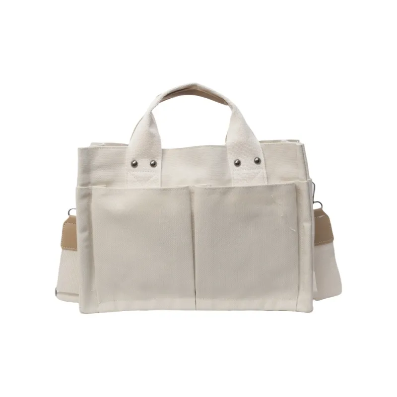 Yalu Canvas Canvas Bag One Shoulder Handbag Regular Women's Green/Yellow/Ecru/Pink/Black-15