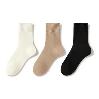 JIAZINI Mid Calf Socks Women's 3 Pack