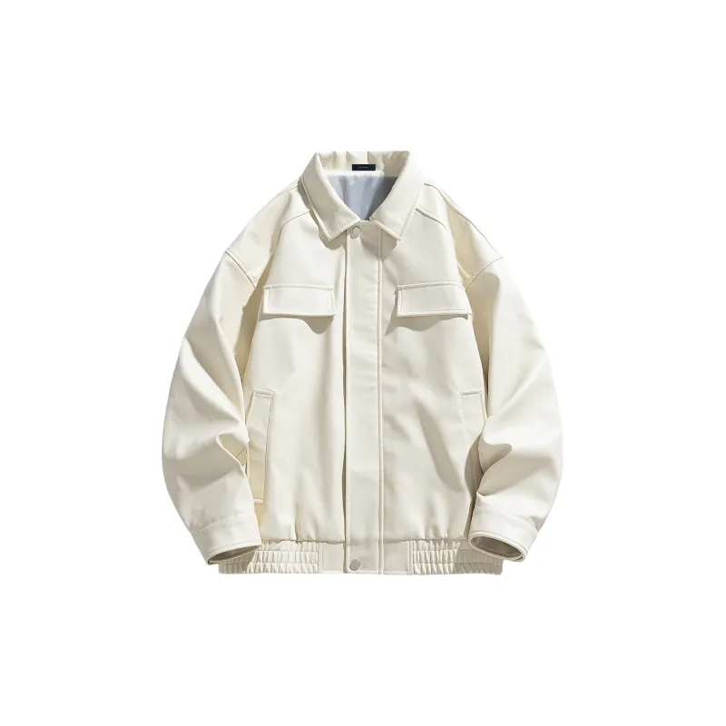 Yiwen Leather Jackets Unisex-7