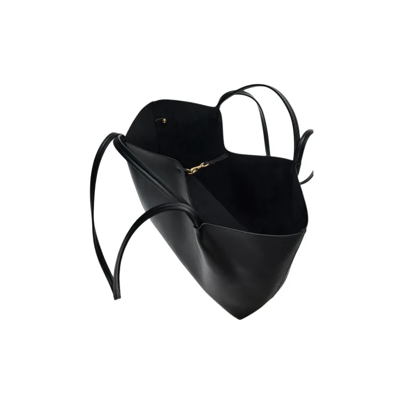 ZARA Polyurethane Tote Bag Shopping Bag Shoulder Bag Handbag Regular Women's Black-5