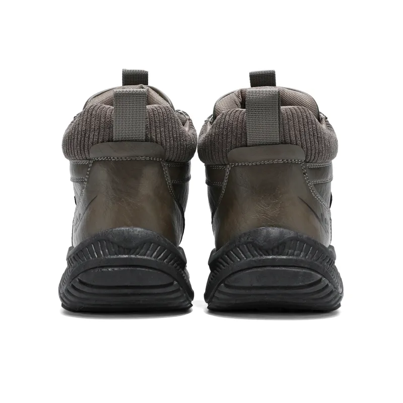 Binary High Top Casual Shoes Men's Brown-4
