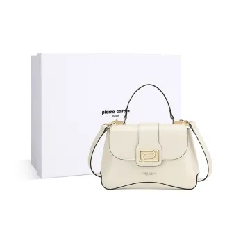PIERRE CARDIN Cow Leather Shoulder Bag, Crossbody Bag, Handbag Large Size Women's Multicolor