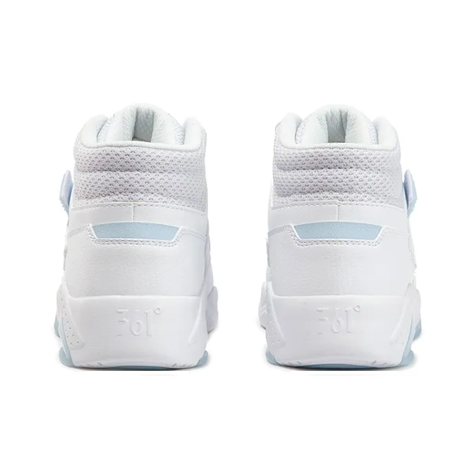 361° Xingran Coverage Slip Resistant High Top Skateboard Shoes Women's White-3