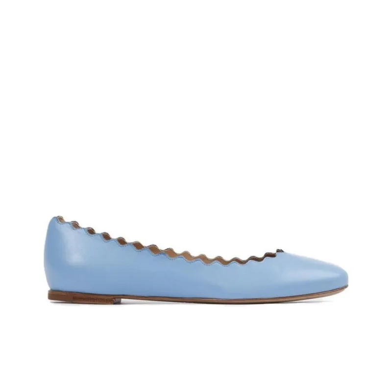 Chloé Lauren Leather Ballerina Shoes-1