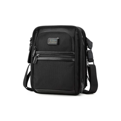 HORSEMEN Elastic Nylon Messenger Bag Crossbody Bags Regular Men
s Black