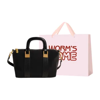 Worm's Home PU Handbag, Shoulder Bag, Crossbody Bag Regular Women's Black/Burgundy/Brown