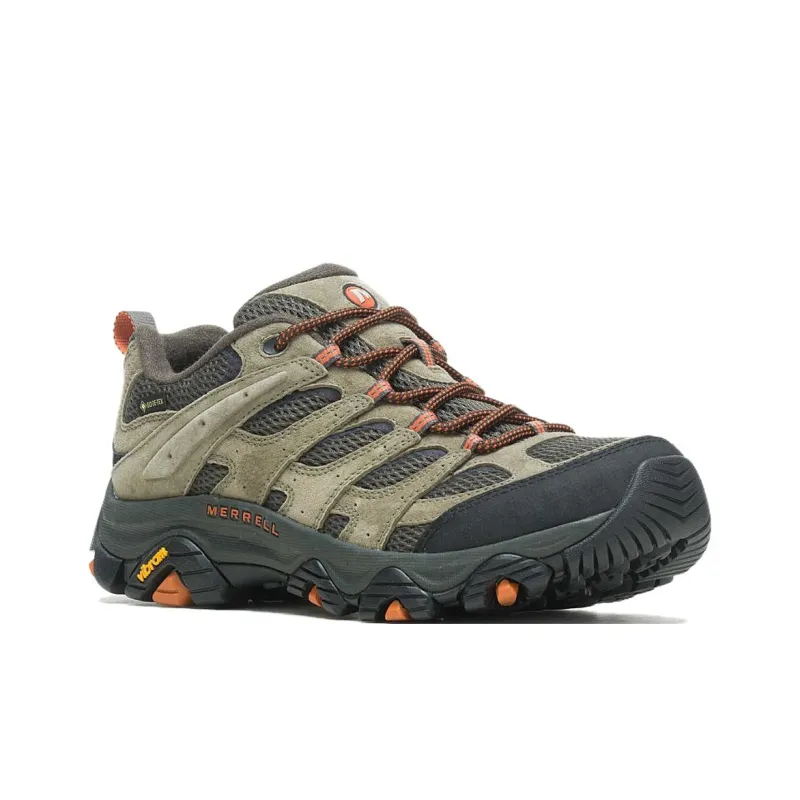 MERRELL Anti Slip Wear Resistant Low Top Hiking Shoes Men's Olive-2