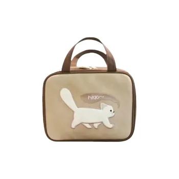 LUTEDAN Storage Bags Brown Cocoa Cat Gray Dirty Cat
