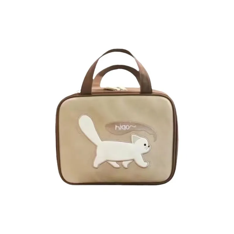 LUTEDAN Storage Bags Brown Cocoa Cat Gray Dirty Cat-0