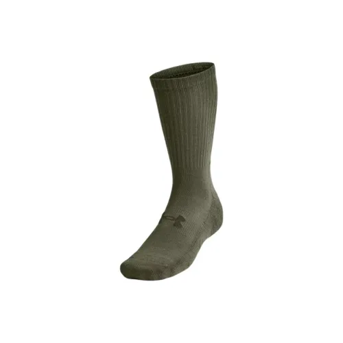 Under Armour Tactical Mid-Calf Socks Unisex 1 Pack Marine Blue OD Green/Baroque Green