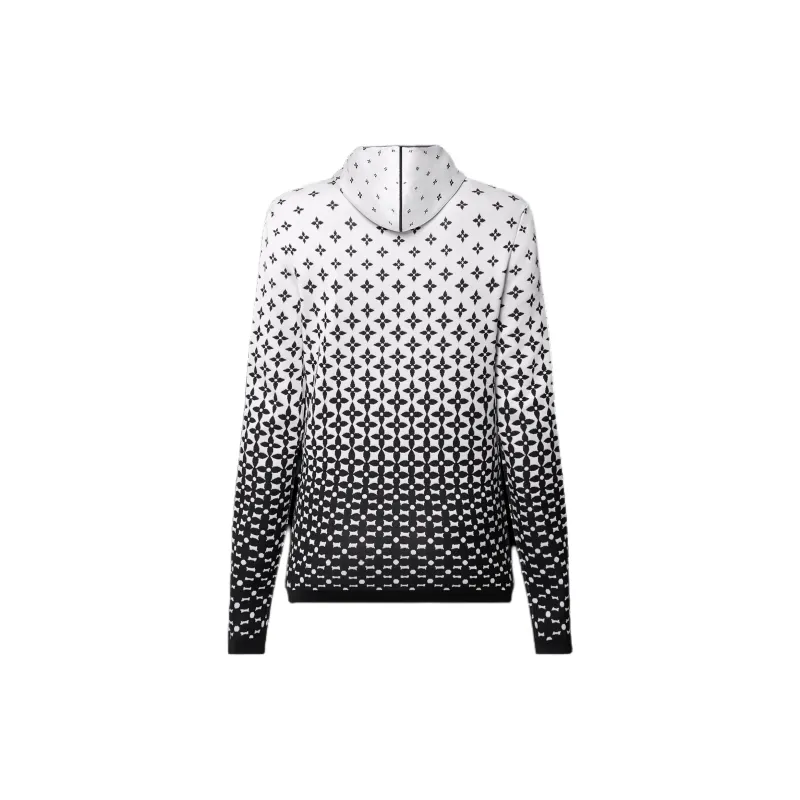 LOUIS VUITTON Ombré Monogram Silk Knit Jacket-1